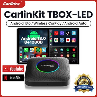 CarlinKit Android13 Ai Box LED รับประกัน 1 ปี Wireless CarPl…