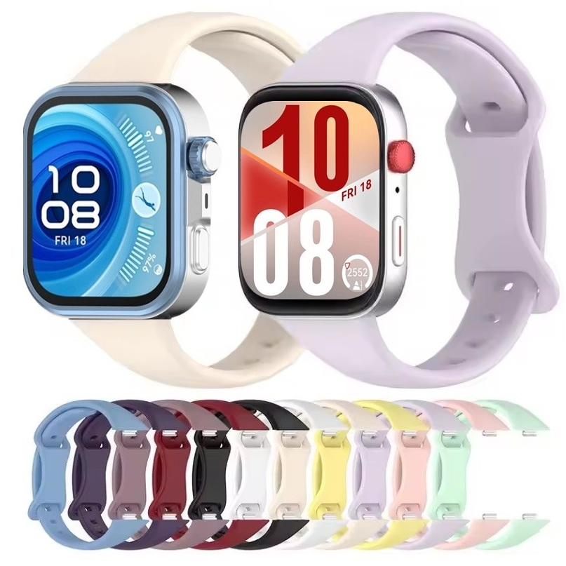 Slim Silicone Watch Strap For Huawei Watch Fit 4 สาย Wristband For สาย Huawei watch Fit 4 pro Strap Soft Huawei watch Fit 3 สาย Replacement Huawei Fit 4 Pro สาย Huawei Fit 4 Strap Smart Watch Huawei Fit 3 Strap For Huawei watch Fit 4 pro สาย