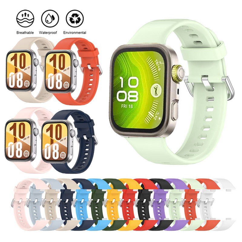 สายซิลิโคนสําหรับ Huawei Watch Fit 5 4 / Fit5 Fit4 Pro สร้อยข้อมือทดแทนกีฬา