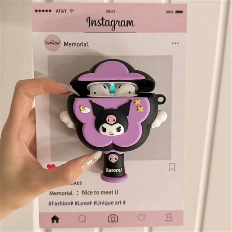 การ์ตูน Kuromi Magic Wand สําหรับ AirPods 4th Generation รูปที่ 4