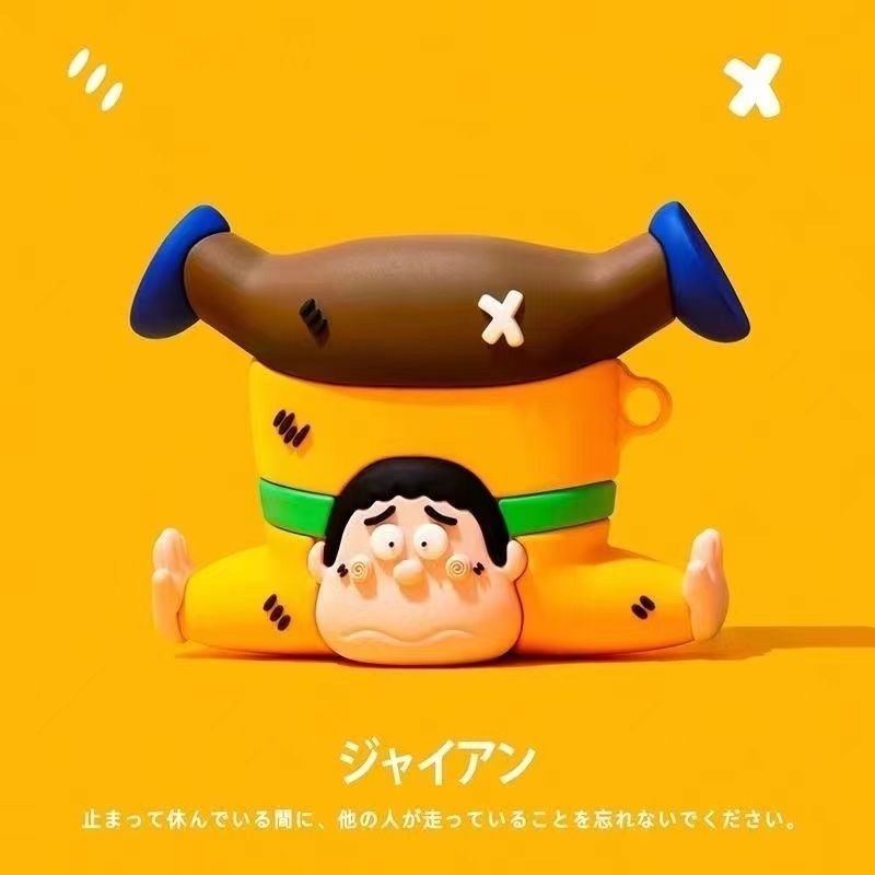 การ์ตูนตลกเสืออ้วนคว่ําสําหรับ แอร์พอด รุ่นที่ 4 หูฟังเคสป้องกันเข้ากันได้กับ แอร์พอด รุ่นที่ 1/3 มือโปร2 เคสหูฟังซิลิโคนอ่อนนุ่มป้องกันการตก