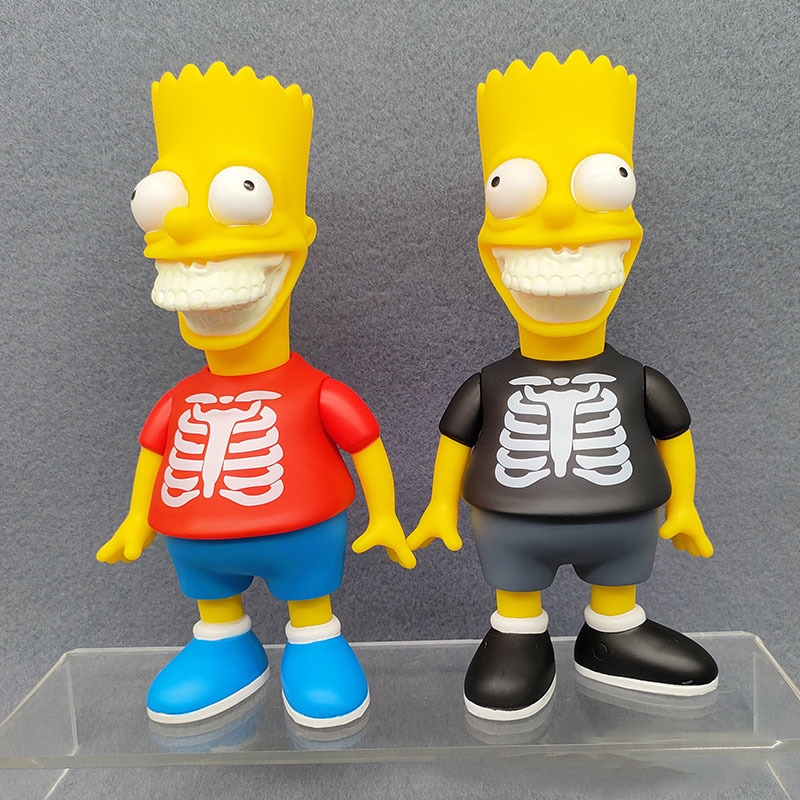 20 ซม.อะนิเมะ Simpsons luminous ฟัน Bucktooth Prank ตกแต่ง PVC ตัวเลขการกระทําเดสก์ท็อป Home Collection ตุ๊กตาของเล่น