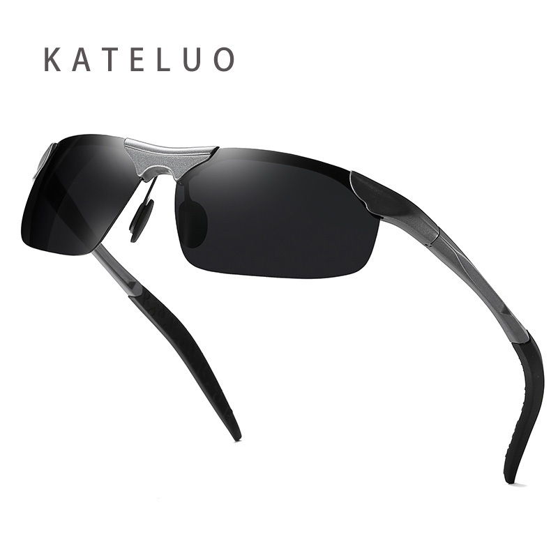 คาเทลูโอ บุรุษแฟชั่นแว่นกันแดดโพลาไรซ์ ยูวี400กระจกป้องกันเลนส์ขับรถขี่จักรยานแว่นตา Z8177