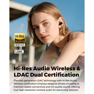 SOUNDPEATS Q40 HD ความละเอียดสูง บลูทู ธ 5.4 หูฟังไร้สาย AI โทรลดเสียงรบกวน จุกหูฟังเวลาเล่น 20 ชั่วโมง