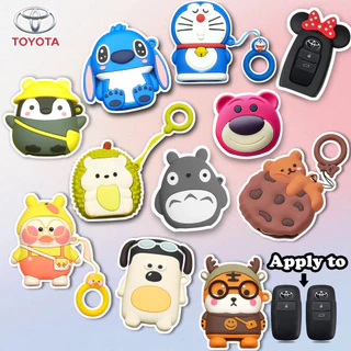 เคสกุญแจซิลิโคนสําหรับ Toyota Yaris Ativ 2022 2023 ชุดกุญแจการ์ตูน VelozatiV