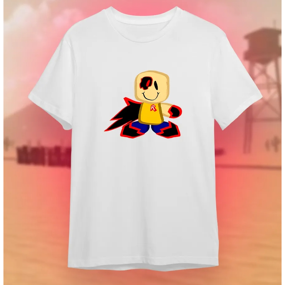 Roblox Forsaken John Doe เสื้อยืดสำหรับเกมเมอร์ breathable คอลูกเรือ tees #19