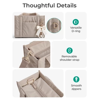 BAGSMART กระเป๋า Tote สำหรับผู้หญิงพร้อมกระเป๋าไหล่ซิป กระเป๋าถือ Crossbody ขนาดเล็กสำหรับผู้หญิงสำหรับการท่องเที่ยว
