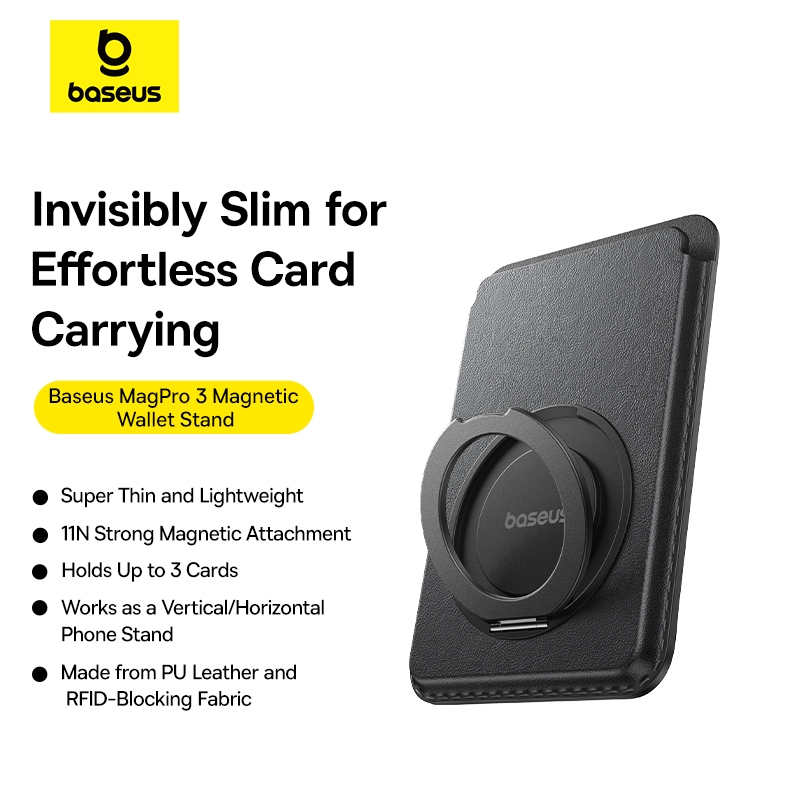 Baseus MagPro 2-in-1 Wallet & Stand ขาตั้งกระเป๋าสตางค์แม่เหล็ก
