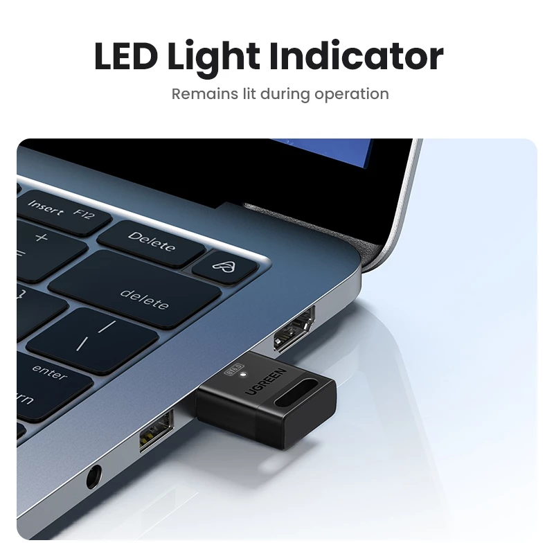 UGREEN USB Bluetooth 5.0/5.3 EDR Dongle อะแดปเตอร์ thumbnail 9