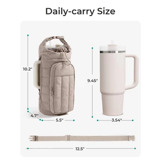 BAGSMART ขวดน้ํากระเป๋าสะพายกระเป๋าสะพายข้างกันน้ําขยายได้กระเป๋าหน้าอกน้ําหนักเบาพร้อมสําหรับเดินทาง
