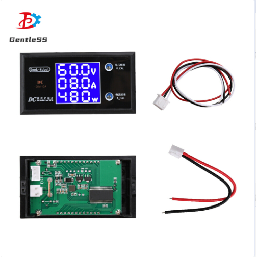 DC0-100V 0-10A 3-Digit ความแม่นยําสูงจอแสดงผล LCD Multi-Function เครื่องทดสอบแรงดันไฟฟ้า Current Pow