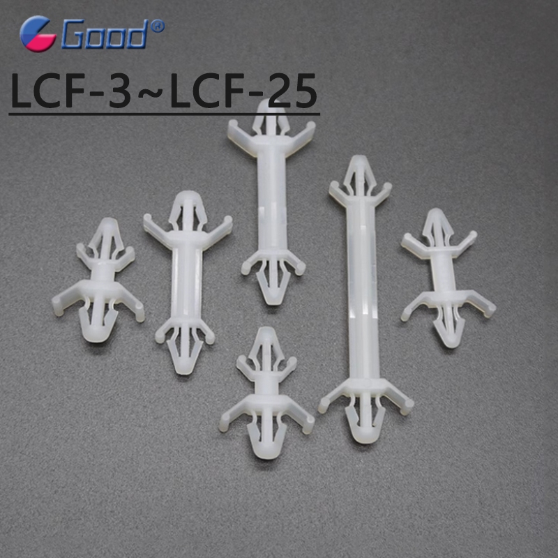 ไนลอนสีขาว PCB บอร์ดแยกคอลัมน์แผงวงจรวงเล็บ Double Ended Spacer คอลัมน์รองรับ LCF Series