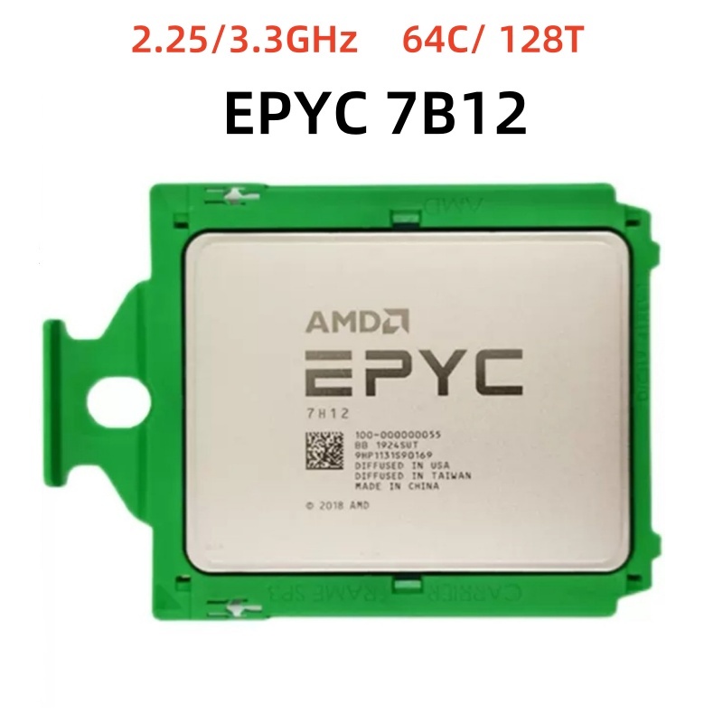 โปรเซสเซอร์ EPYC 7B12 อย่างเป็นทางการ 2.2GHz 64-core 128-thread DDR4 256MB แคช 240W TPP SP3 ซ็อกเก็ต