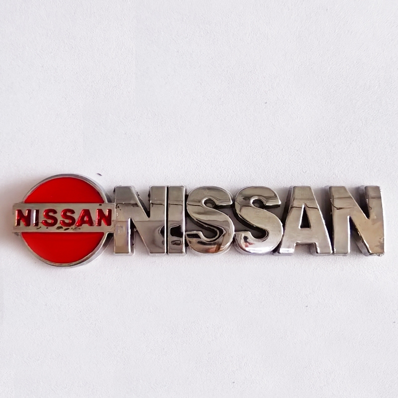 1 x โลหะ NISSAN โลโก้รถ Auto ด้านหลังฝาปิดตกแต่งป้ายสัญลักษณ์สติกเกอร์รูปลอกสําหรับ NISSAN