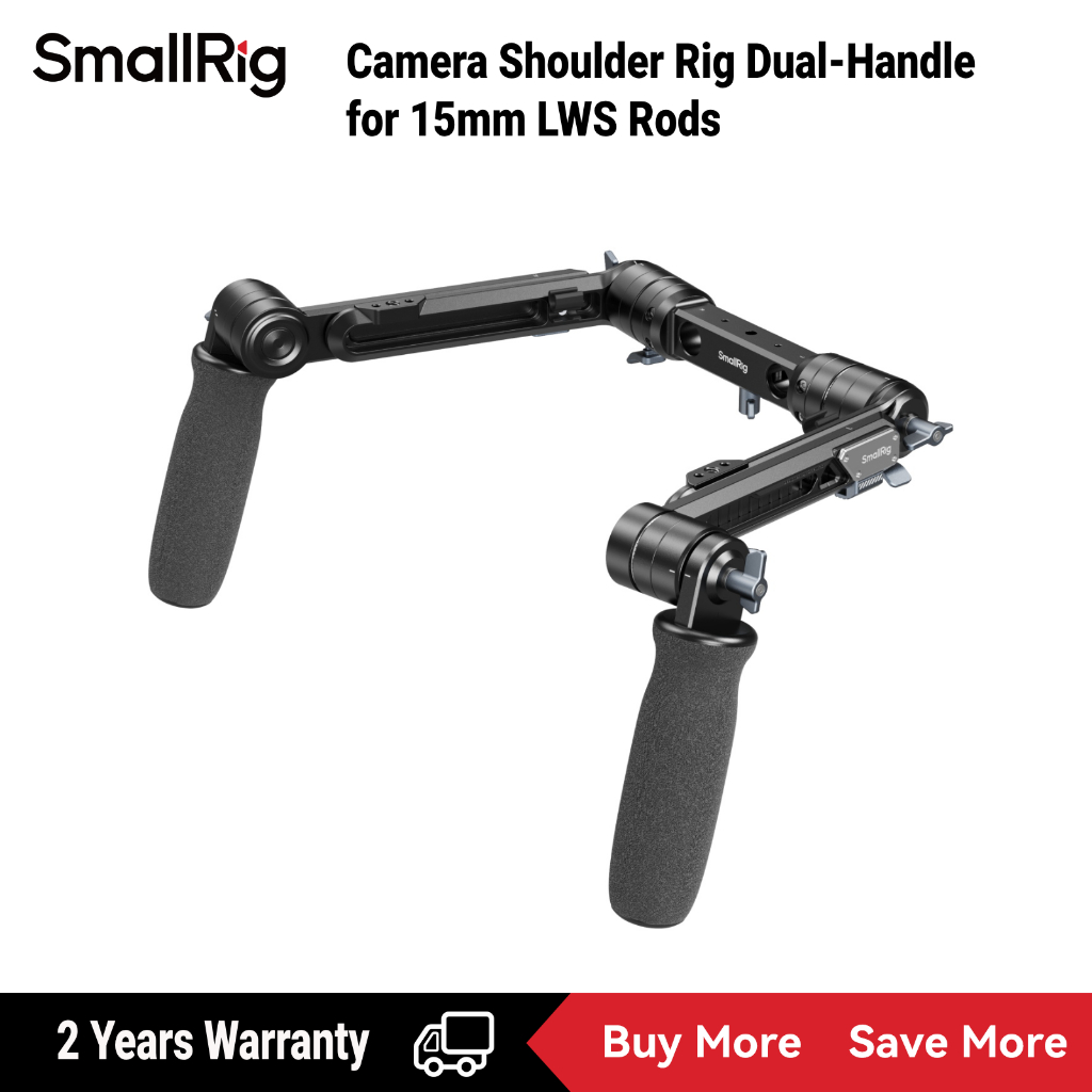 SmallRig Camera Shoulder Rig Dual-Handle สําหรับ 15mm LWS Rods #5205