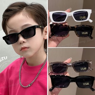 แฟชั่นเกาหลีสีดําสแควร์กรอบเล็กแว่นกันแดดเด็กสําหรับเด็กเด็ก…