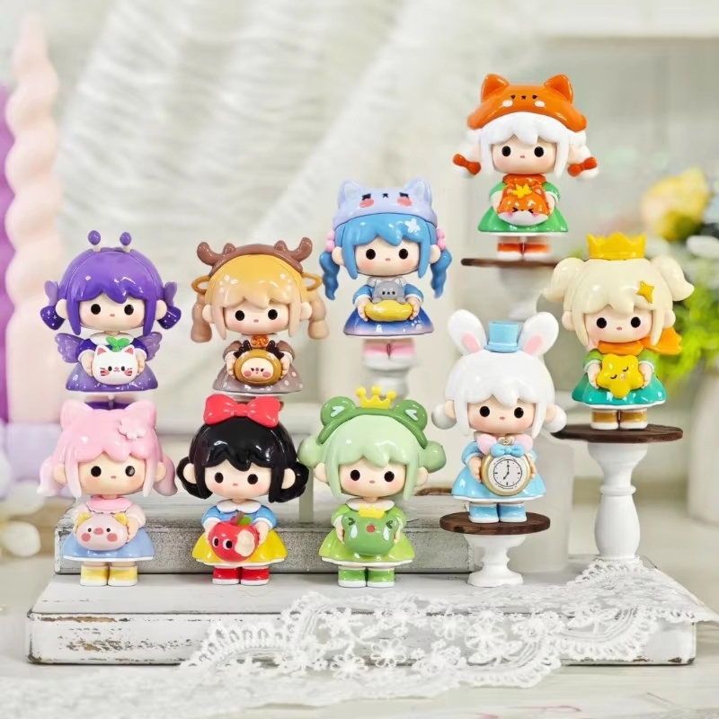 UUTOY Fairy Journey Series Action Figure รุ่น Q ตุ๊กตาการ์ตูนเดสก์ท็อปตกแต่งเด็ก Surprise ของเล่น