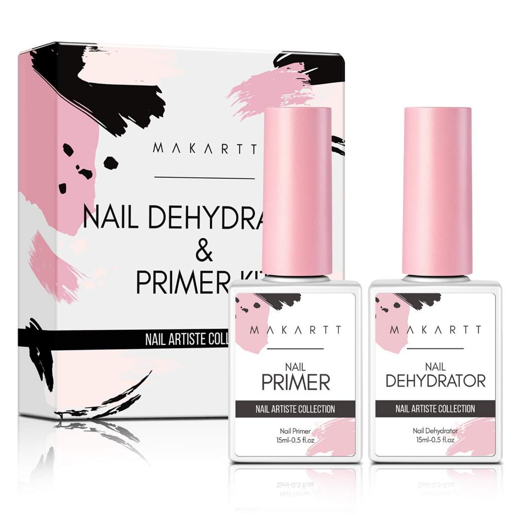Makartt Acid Free Nail Dehydrator และ Primer 15 ml , Natural Prep Hema-Free อะคริลิคเล็บอุปกรณ์