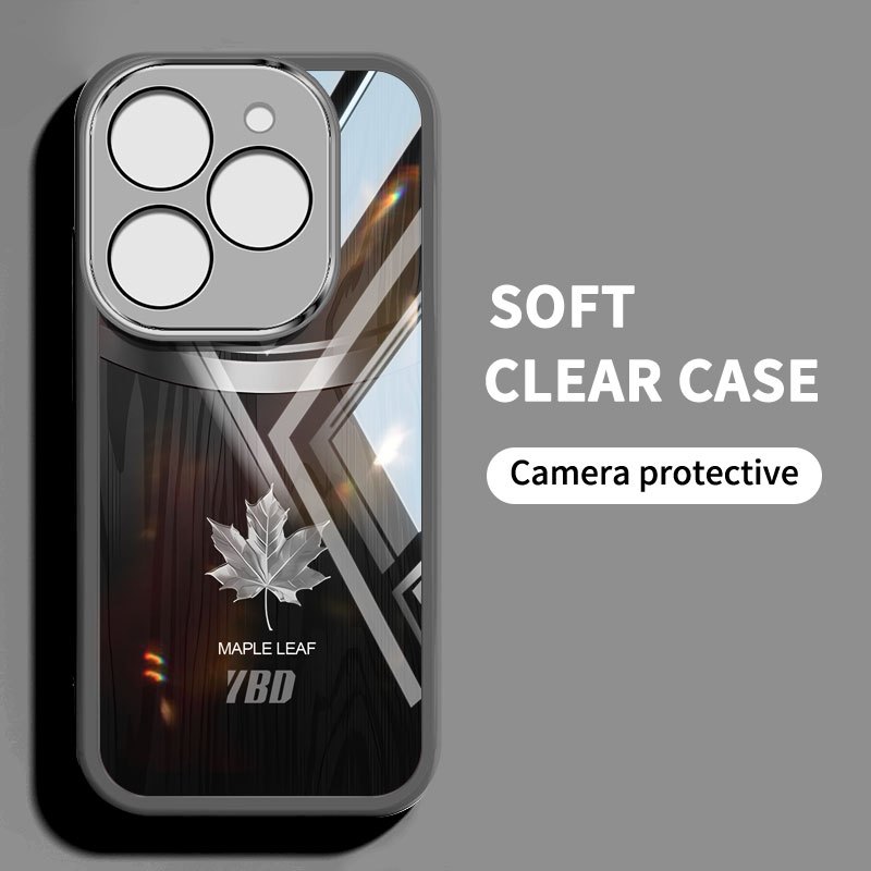 YBDตัวย่อ Maple LeafปลอกสําหรับInfinixสมาร์ท 8 HD Plus Pro ITEL P55 Hot 40i Tecno Spark Go 2024 Spar