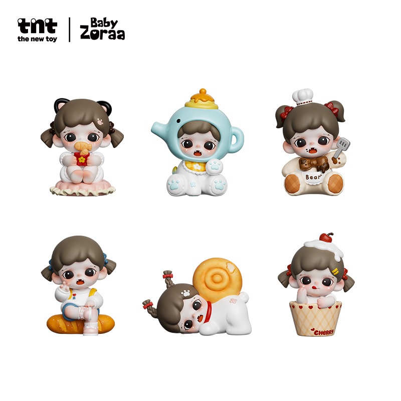 TNTSPACE Zoraa Mini Series - Baby Zoraa Bakery Series Figure Blind Box ฟิกเกอร์ กล่องสุ่ม ของเล่น โม