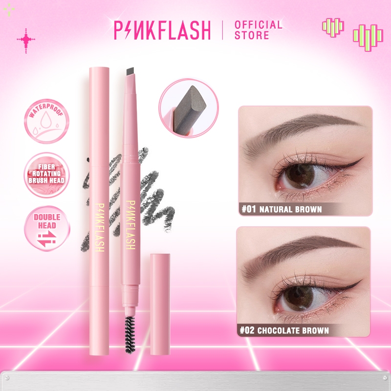 Pinkflash Ohmyemoji ดินสอเขียนคิ้ว ติดทนนาน กันน้ำ 8 ชั่วโมง