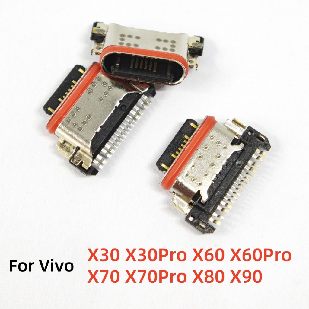 2-10 ชิ้นสําหรับ Vivo X30 X60 X70 Pro X80 X90 Type-C USB ชาร์จพอร์ต Dock ซ็อกเก็ตปลั๊ก Charger Connector