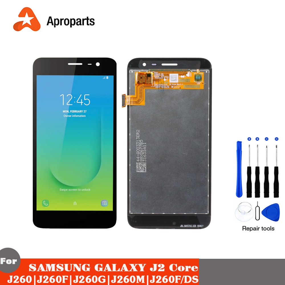 LCD สําหรับ Samsung Galaxy J2 Core J260 SM-J260G J260F เปลี่ยนชุดหน้าจอสัมผัส