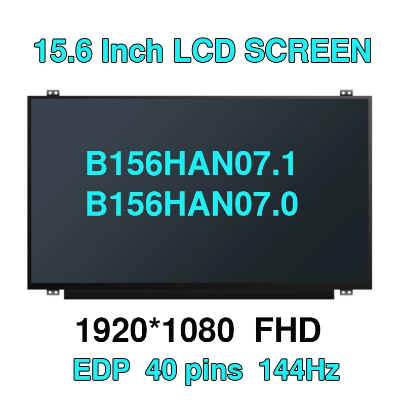 15.6 นิ้ว 144Hz แล็ปท็อปหน้าจอ LCD B156HAN07.1 B156HAN07.0 สําหรับ Acer Predator Helios 300 Ph315-51