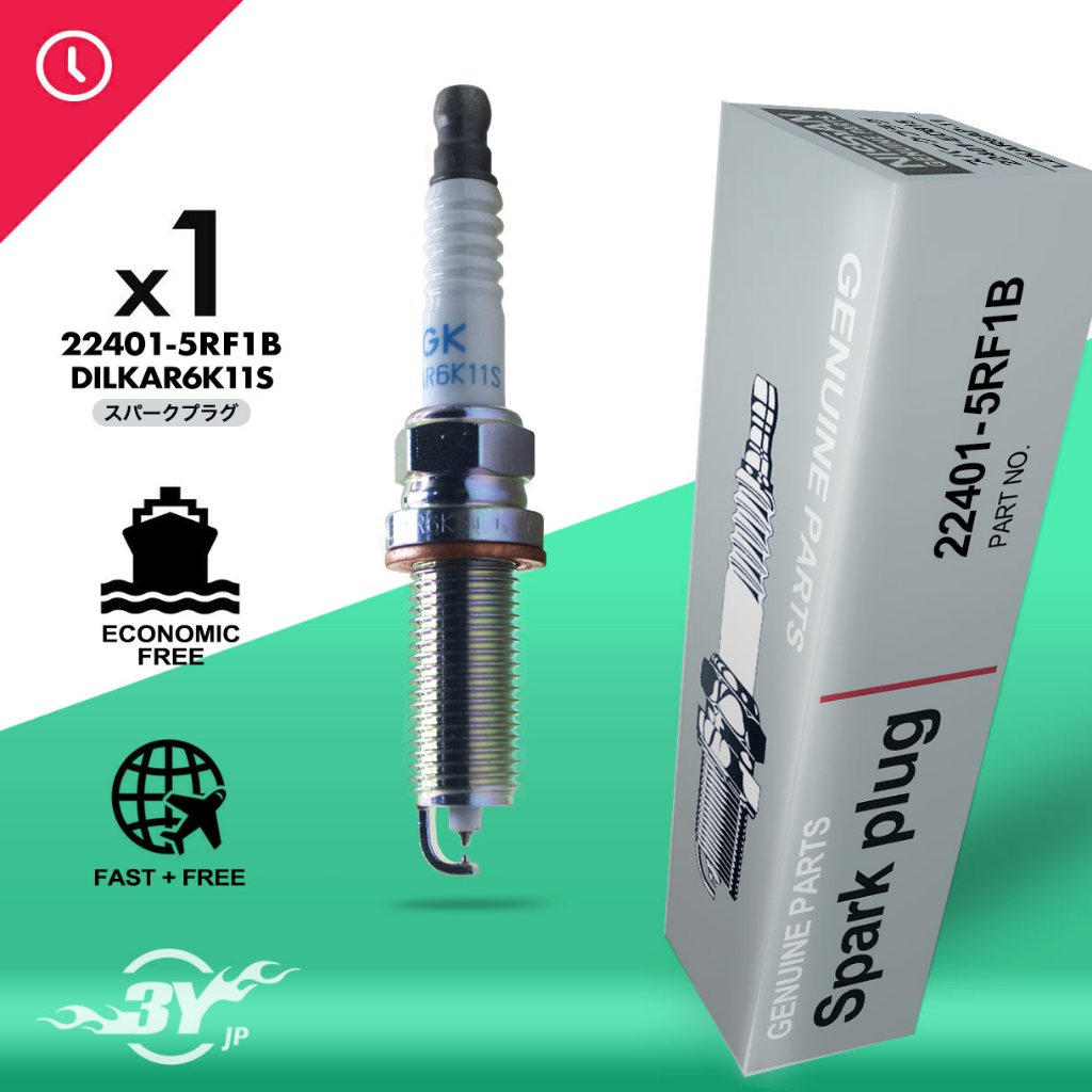 ของแท้ 100% ใหม่ 22401-5RF1B (4 ชิ้น) หัวเทียนคุณภาพชีวิตยาว # DILKAR6K11S MADE IN JAPAN = (SC20HR11