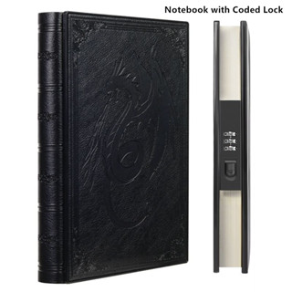 A5 ด้านข้างล็อคโน้ตบุ๊คไดอารี่รหัสผ่านทุกวันหนังสือส่วนบุคคล…