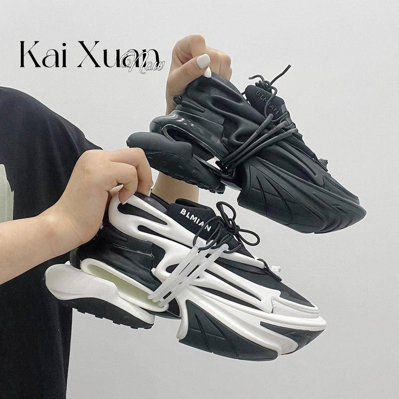 สไตล์ใหม่ยานอวกาศรองเท้าความสูงหนาSoledสบายๆกีฬาDaddyรองเท้าผู้ชายผู้หญิงสไตล์เดียวกันอินเทรนด์Cool Streetสไตล์สวมใส่สบายๆรองเท้าผู้ชายขนาดใหญ่Lace-Upรองเท้า