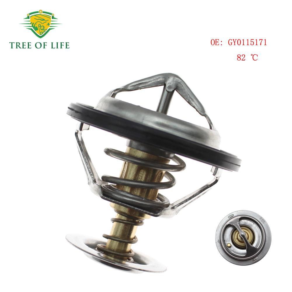 82℃ เทอร์โมสตัทหล่อเย็นเครื่องยนต์ GY0115171 สําหรับ MAZDA 6 626 323 MX-3 MX-6 Tribute MPV 1X4Z8575E
