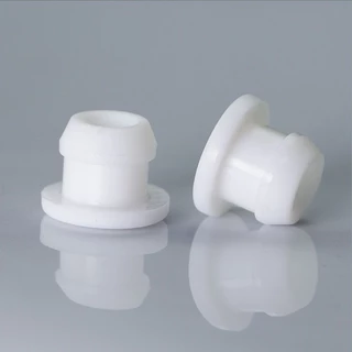 สีดํา/สีขาว Conical Snap-on ยางซิลิโคน T Type Plug Blanking End Caps Tube Insert Bung 2.5-50.6mm อุณหภูมิสูง