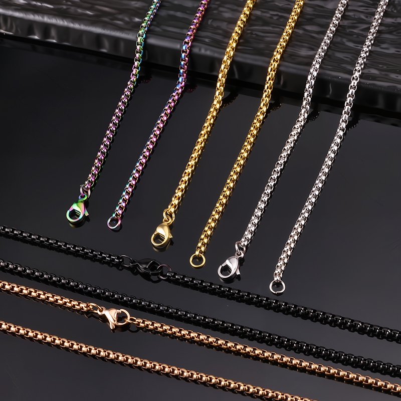 สร้อยข้อมือกันน้ํา 18K Gold Plated สแตนเลส อเนกประสงค์ หลากสีให้เลือก