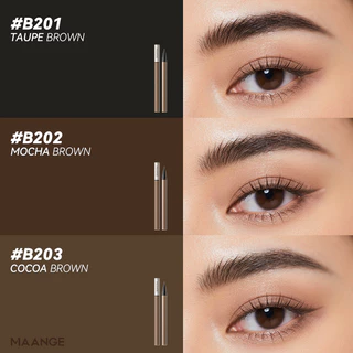 MAANGE ปากกาเขียนคิ้วเหลวแบบ Dual-Tip Ultra-Fine - กันน้ําและติดทนนาน E02