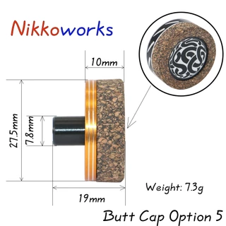 ฝาปิดอะลูมิเนียม NIKKOWORKS สำหรับส่วนประกอบอุปกรณ์สร้างคันเบ็ดแบบ DIY ที่กำหนดเอง