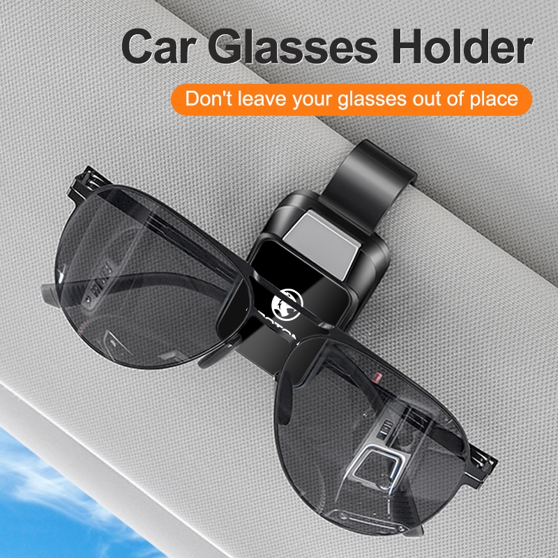 รถแว่นตากันแดดคลิป Universal ABS Multi-functional Ticket Holder กรณีแว่นตากันแดดกล่องเก็บสําหรับ Proton Perodua.etc