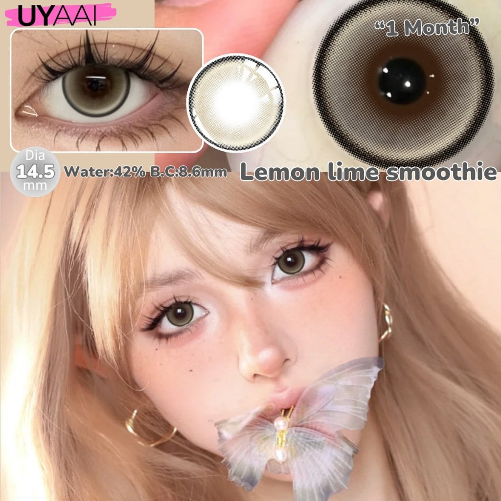 (COD) UYAAI x FRESHLADY คอนแทคเลนส์ Poet Brown Series สีน้ําตาลธรรมชาติ -0.75~-5