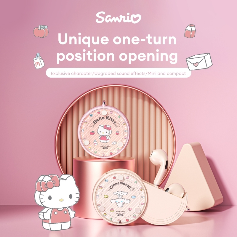 Sanrio YP-06 หูฟังไร้สายบลูทูธหูฟังขนาดกะทัดรัดและพกพา Hd Call เสียงรอบทิศทาง Sensitive ไมโครโฟนบลูทูธ 5.3