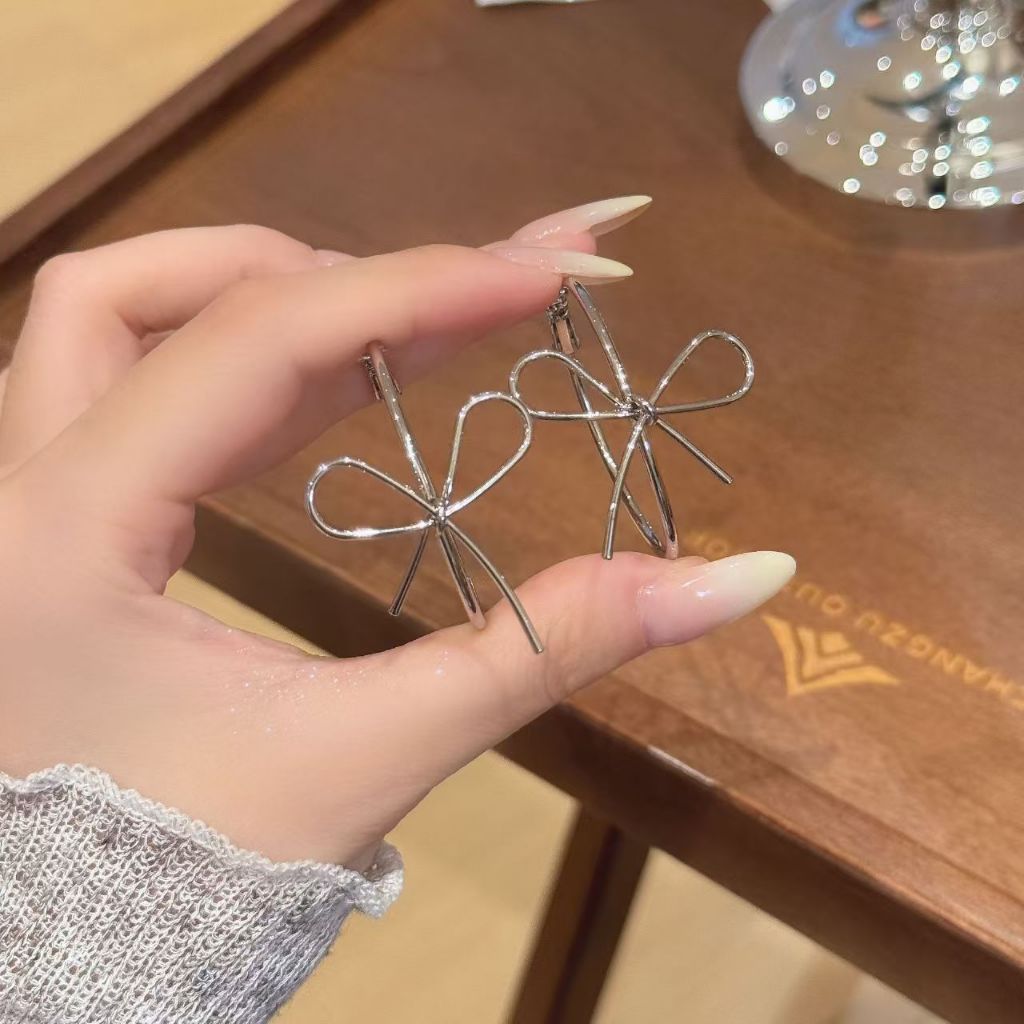 โบว์ต่างหูสุภาพสตรีห่วงประณีตแฟชั่นต่างหูเฉพาะ - รูปที่ 5