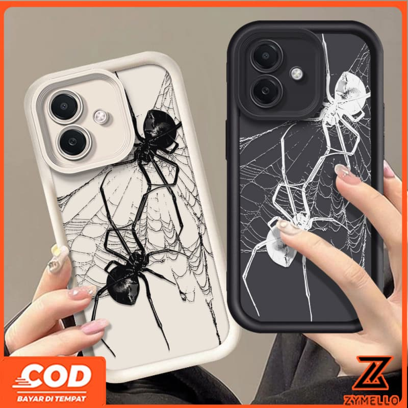 สําหรับ OPPO Reno13 F Reno13 Pro Reno12Pro Reno12 F Reno11Pro Reno11 F Reno10Pro Reno8T Reno8Z Reno7Z Reno8 Reno7 Reno5 Reno4 แฟชั่นการ์ตูน Spider กันกระแทกเคสโทรศัพท์ TPU