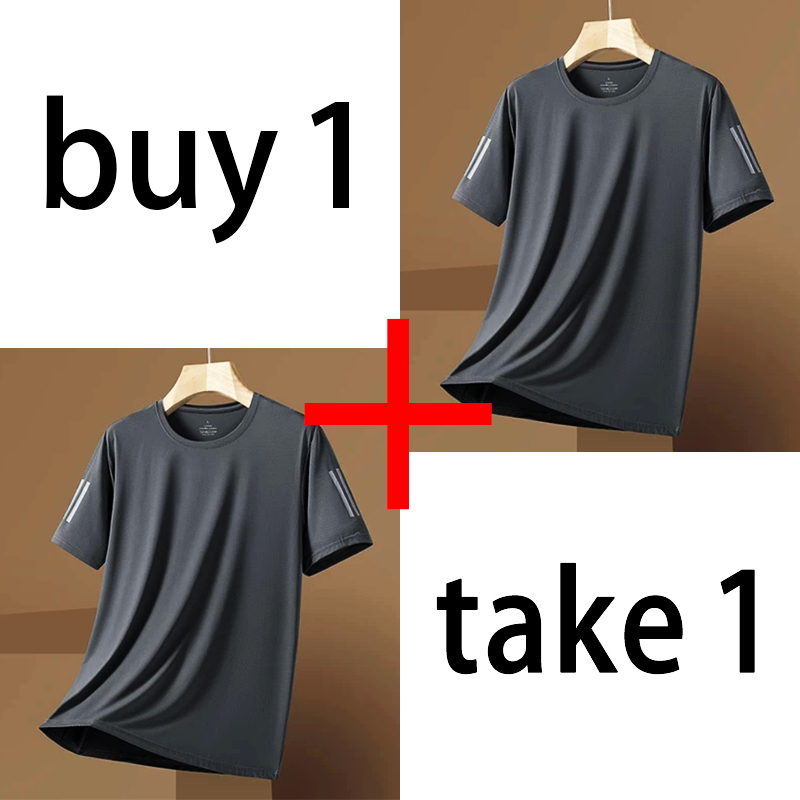 “ซื้อ 1 เอา 1! เสื้อยืดผู้ชายฤดูร้อน – น้ําหนักเบาพิเศษและ 3X Quick-Dry Tech ราคา ถูกที่สุด ดีลบีเคเค แกลเลอรีภาพที่ 8