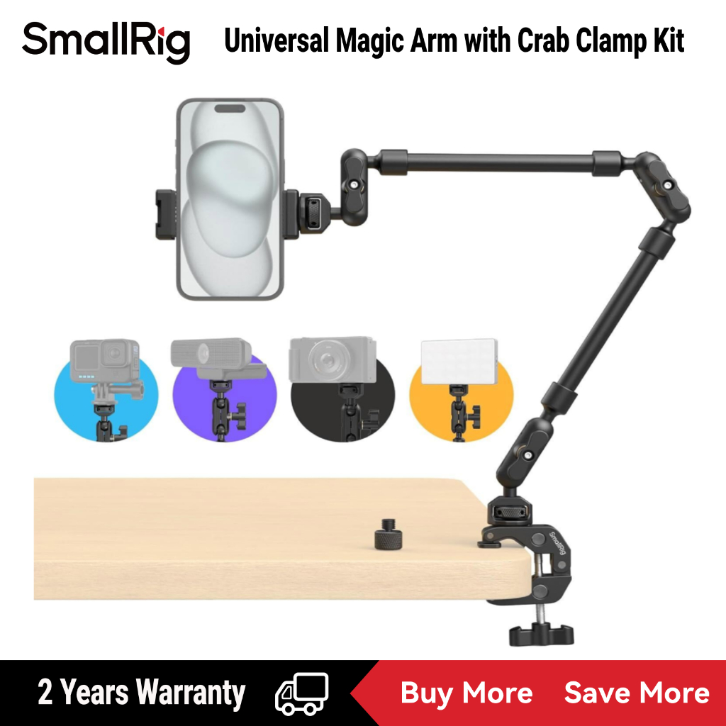 Smallrig Magic Arm พร้อมชุดหนีบปู 4766
