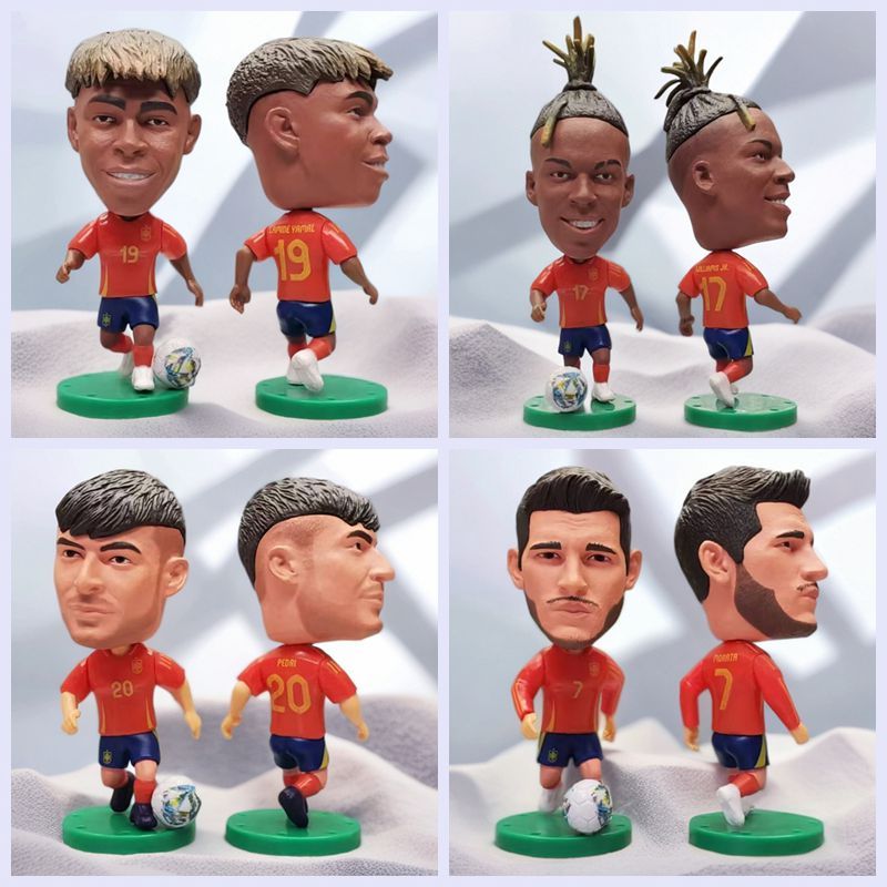 ตุ๊กตาฟุตบอลบราซิลอาร์เจนตินาเครื่องเล่นฟุตบอลตุ๊กตาสิงโต Messi Cristiano Ronald Neymar Mbappé Griezman