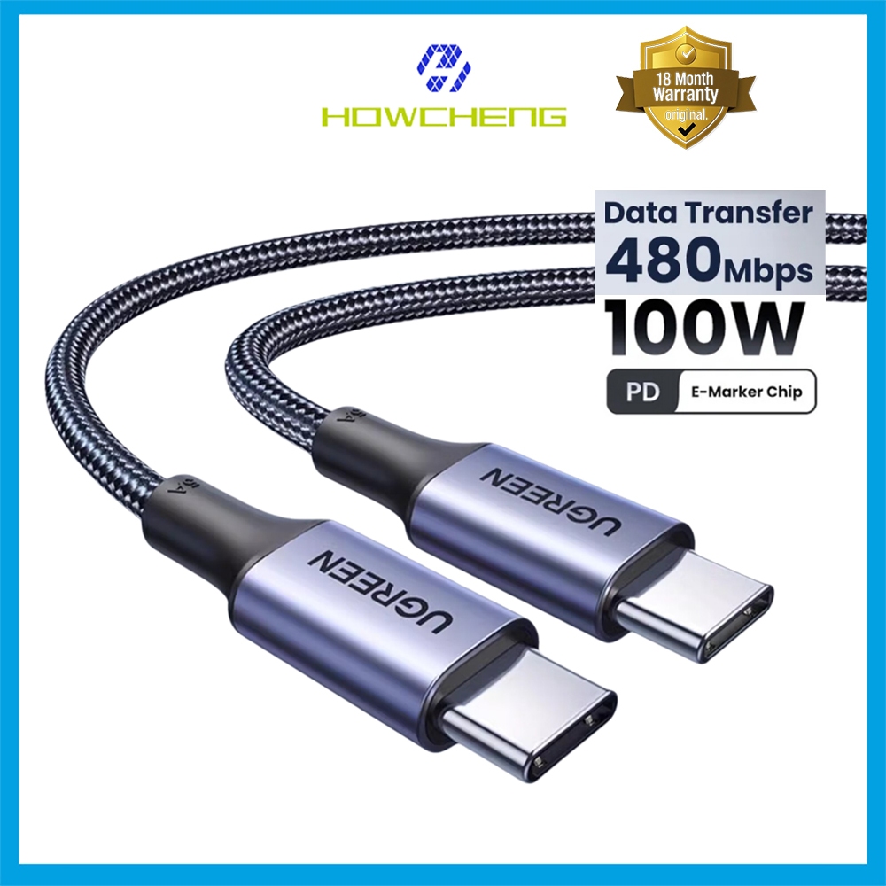 UGREEN สาย USB C 100W
