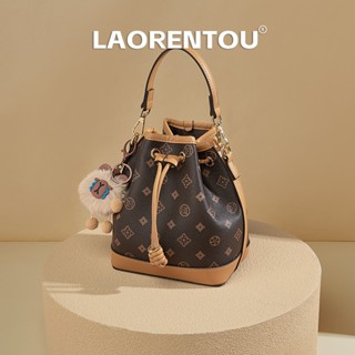 LAORENTOU Women‘s Bucket Bag ทรงถังแฟชั่น ใส่ของได้พอเหมาะ ใ…