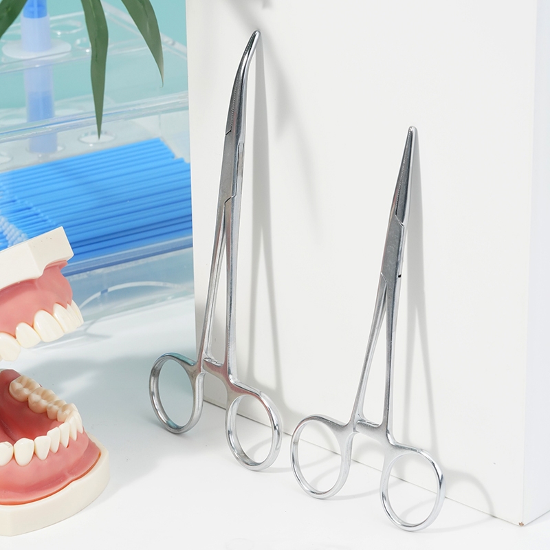 สแตนเลส Hemostatic Forceps Vascular Forceps คีมล็อค