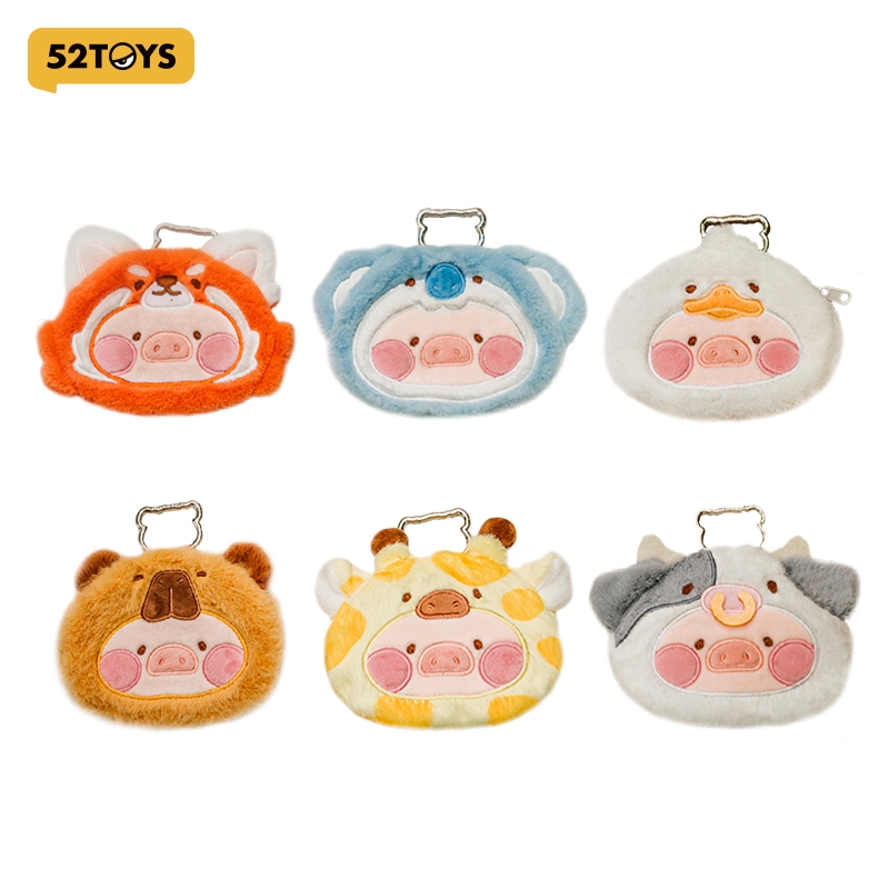52TOYS LuLu the Piggy Animal Party - Plush Pouch Series Blind Box Figure Toy（Whole Set）