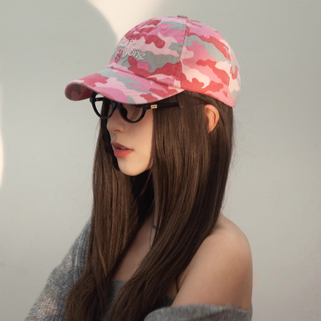 อเมริกันย้อนยุคกลางแจ้งพรางโค้งปีกลึกด้านบนหมวกหญิงสาวร้อนสบายๆถนนหมวกเบสบอลชาย