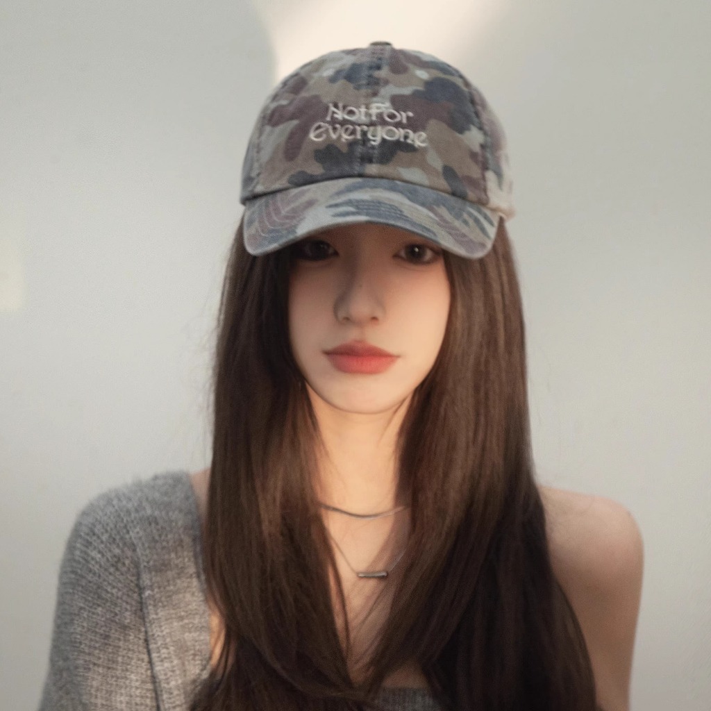 อเมริกันย้อนยุคกลางแจ้งพรางโค้งปีกลึกด้านบนหมวกหญิงสาวร้อนสบายๆถนนหมวกเบสบอลชาย - รูปที่ 2